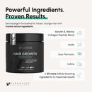 DHT Blocker Hair Growth Peptide Supplement for Men - 28 Ingredient Dermatologist Recommended Formula with Saw Palmetto, Supports Thicker Hair, Stops Hair Loss, 120 Capsules Infinity Warehouse