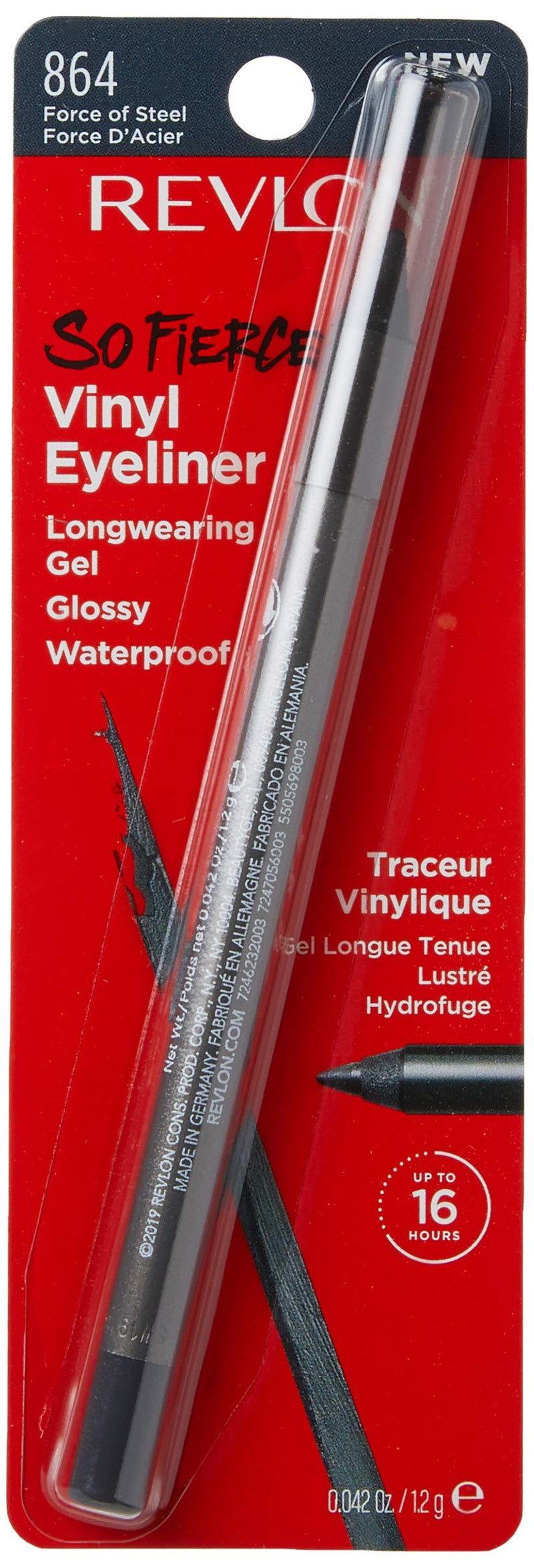 Revlon So Fierce Vinyl Eyeliner, Force of Steel, 0.042 Ounce REVLON