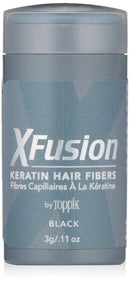 XFusion Travel Size (3 Gram) Keratin Hair Fibers, Black XFusion