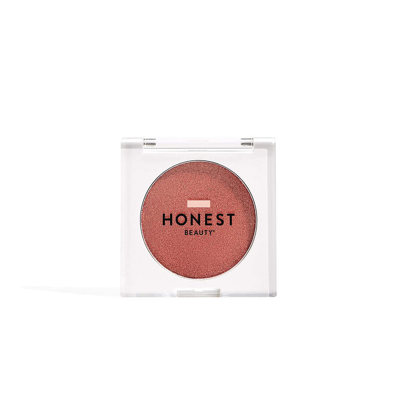Honest Beauty Lit Powder Blush & Highlighter In One, Foxy : Peachy Coral w/ Gold Shimmer, 0.14 Ounce Honest Beauty Store