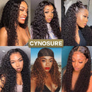 CYNOSURE Lace Front Human Hair Wigs for Black Women 13x4 9A Curly Lace Front Wigs Human Hair Pre Plucked with Baby Hair Natural Black Color(14, Curly Wigs) CYNOSURE Store