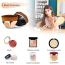 Foundation Makeup Brush, Endoto Kabuki Magic Face Momma Brush Flat Top High-Density Multifunctional for Flawless Powder, Blending Liquid or Cream Cosmetics with Portable Case Endoto