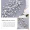 Aukmla Flower Bride Wedding Hair Vine Silver Crystal Bridal Hair Piece Rhinestone Hair Breath Accessories for Women and Girls(9.84 Inches) (Silver) Aukmla