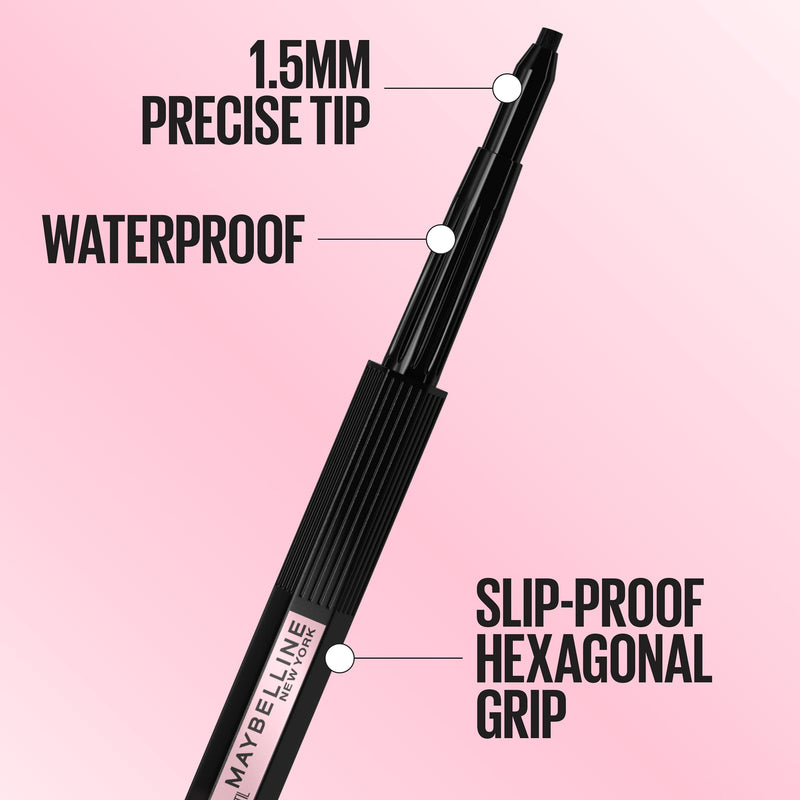 Maybelline New York Hyper Easy No Slip Pencil Eyeliner Makeup, Deep Brown, 0.001 oz. Maybelline New York