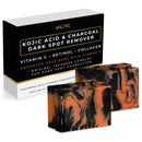 VALITIC Charcoal Kojic Acid Turmeric Black Soap for Dark Spots, 4 Pack Infinity Warehouse