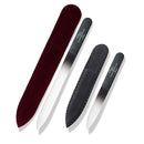 Karma Organic Double Sided Glass Nail File for Women - Professional Nail Buffer Glass Fingernail for Manicure Pedicure Nail Care - Smooth Finish Strengthens - Best for natural beautify nails Set of 2 karma organic