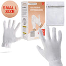 Extra Small Kids Size (Check size before Ordering) Moisturizing Gloves OverNight Bedtime Cotton | Cosmetic Inspection Premium Cloth Quality Eczema Dry Sensitive Irritated Skin Spa Therapy Wristband Gaxcoo