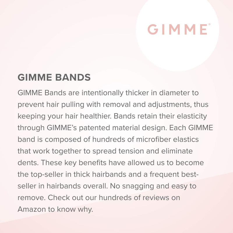 GIMME Bands Starter Kit | Gentle Microfiber Hair Ties | Includes Our Must-Have Hair Accessories Essential for Every Hair Type and Occasion | No Snagging, Dents, or Breakage | Black Onyx GIMME