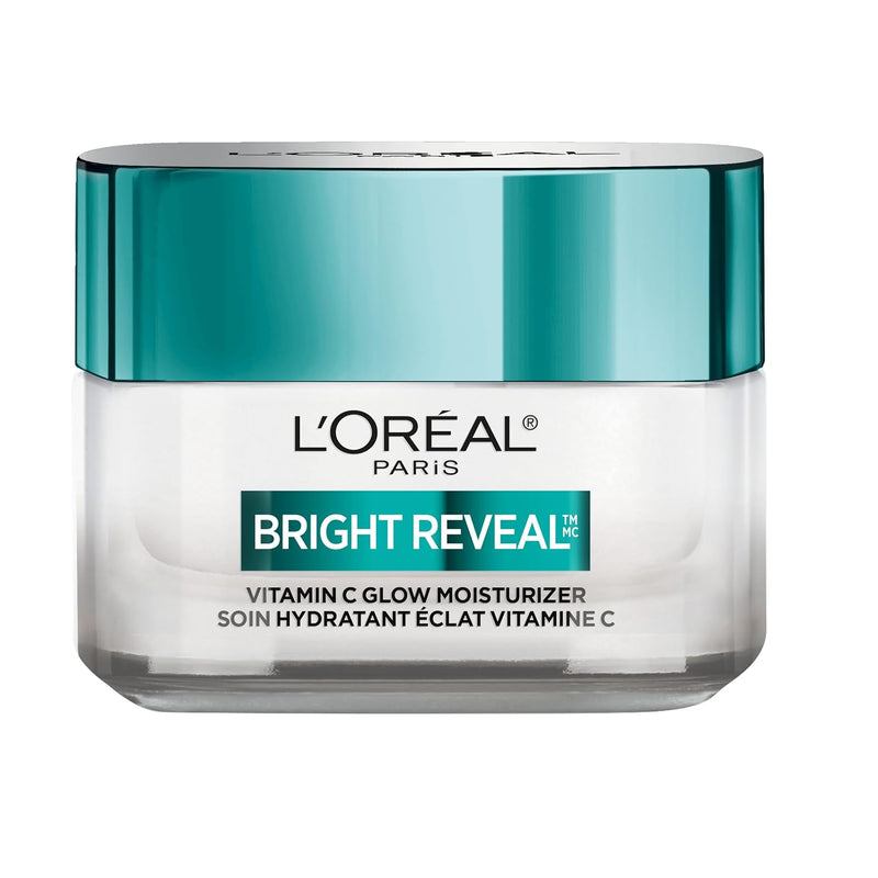 L'Oreal Paris Bright Reveal Vitamin C Glow Moisturizer, Supercharged Facial Moisturizer to Brighten Skin, Even Tone and Hydrate for 72HRs, Includes SPF 50 Sample Infinity Warehouse