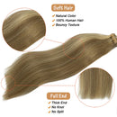 Doores 20pcs 24 Inch Tape in Hair Extensions Ombre Light Blonde Highlighted Golden Blonde Real Human Hair Extensions Tape in Skin Weft Natural Hair Extensions Natural Hair Remy Straight 50g DOORES Store