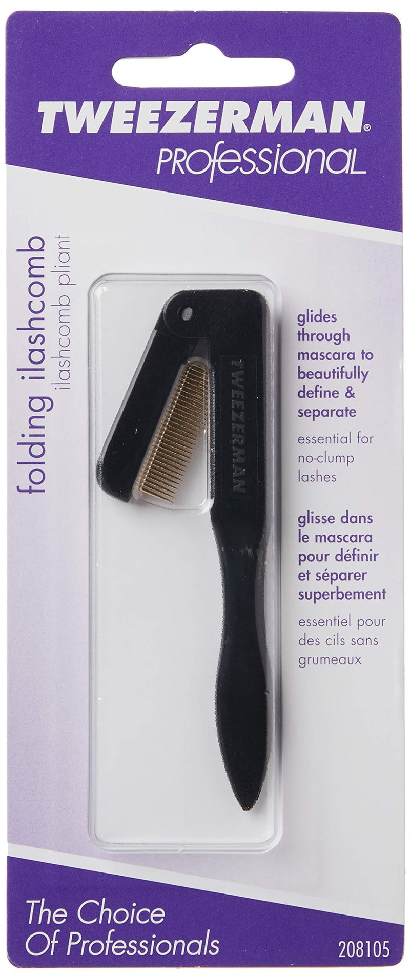 Tweezerman Folding Lashcomb, Gold (1054-P) Tweezerman