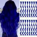TOFAFA 16 Pcs Colored Hair Extensions Curly Wavy Clip in Synthetic Hairpiece Streak for Girls Women Kid, Multi-colors Party Highlights (Orange) TOFAFA