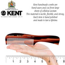 Kent 10T Large all Coarse Hair Detangling Comb, Wide Teeth for Long Thick Curly Wavy Hair. Hair Detangler Comb For Wet and Dry. Rake Comb Saw-Cut from Cellulose and Hand Polished, Handmade in England KENT