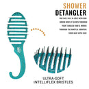 Wet Brush Hair Brush Shower Detangler - Green Glitter - Exclusive Ultra-soft IntelliFlex Bristles - Minimizes Pain And Protects Against Split Ends and Breakage - For Women, Men, Wet And Dry Hair Wet Brush