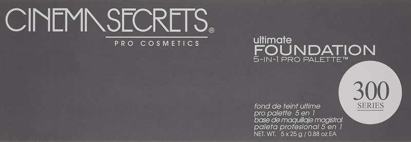 CINEMA SECRETS Pro Cosmetics Ultimate Foundation 5-In-1 Pro Palette, 300 Series CINEMA SECRETS