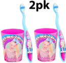 JoJo Siwa Toothbrush Set with Rinsing Cup and Cap Included 4SGM