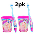 JoJo Siwa Toothbrush Set with Rinsing Cup and Cap Included 4SGM