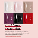 Beetles Gel Nail Polish Holiday Set - Magic New Year 6 Colors Red Black Nude Gel Polish Kit Christmas Gift White Pink Glitters Nail Gel Polish Soak Off LED Gel Nail Kit Manicure DIY Home beetles Gel Polish