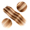 5 Pieces 12 Remy Clip in Hair Extensions Human Hair Light Brown Mixed Blonde Highlights - Beauty Silky Straight Short Thick Real Hair Extensions for Women Fashion (12 inches, 6/613, 60 grams) Amygirl