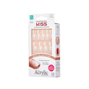 KISS Salon Acrylic Natural 28 Nails Real Short Length KSAN01 (2 PACK) KISS