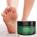 USA Naturals Tea Tree Oil Foot Cream - Foot Moisturizer and Foot Lotion for Dry Cracked Feet, Athletes Foot Treatment For Healthy Feet - Rapid Relief Heel Balm, Soothes Irritated Skin. USA Naturals
