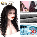 QTHAIR 13x4 Lace Front Wigs Brazilian Loose Wave Deep Wave Human Hair Wigs with Baby Hair Wigs for Black Women 150% Density Natural Color 22 inch QTHAIR