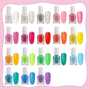 TOMICCA Kids Nail Polish Set Rainbow Candy Colors Non-Toxic Washable Super Sparkly Odorless Peel Off Natural Safe Nail Polish Set Quick Dry Nail Polish Gifts Toys Kit for Girls Kids TOMICCA Store