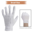 Moisturizing Gloves OverNight Bedtime Cotton | Cosmetic Inspection Premium Cloth Quality | Eczema Dry Sensitive Irritated Skin Spa Therapy Secure Wristband Small Gaxcoo