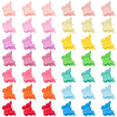 EAONE 50 Pieces Butterfly Hair Clips Pastel Hair Clips Mini Cute Clips Hair Accessories for Hair 90s Girls Women with Box Package, Matte Colors EAONE