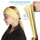 Headbands for Women, Boho Style Yoga Elastic Wide Hair Band 8 Pack (Style-1 (8-Pack)) ZUOSIVNAT