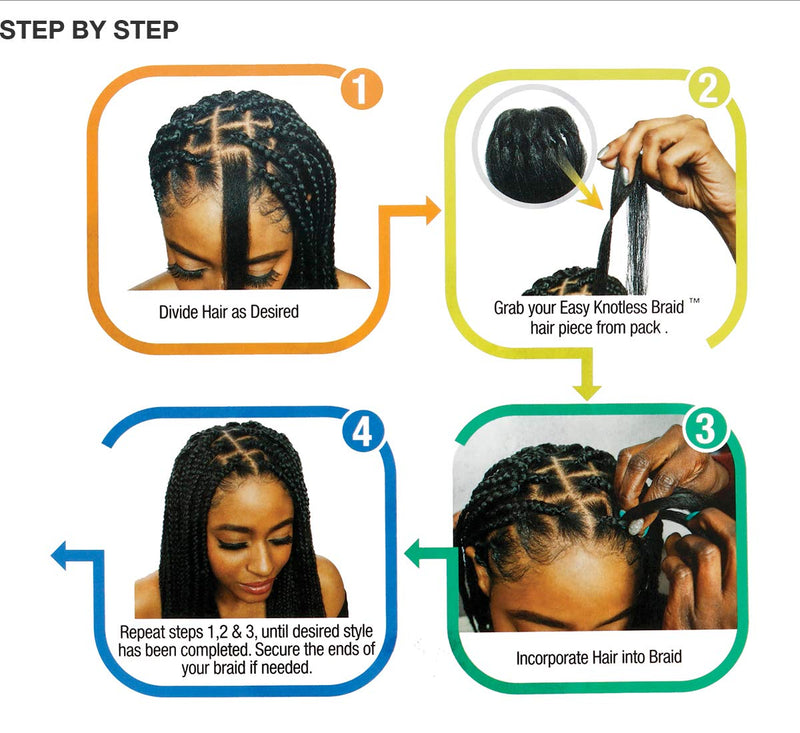 Mane Concept Braids A Fri-Naptural BRD308 3X I Define Easy Knotless Braid 52" (2-PACK, 1B) Mane Concept