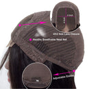 Body Wave Lace Front Wigs Human Hair, Brazilian Virgin Human Hair 4x4 Lace Closure Wigs, 130% Density Human Hair Wigs with Baby Hair Natural Hairline Wigs for Black Women (22 inch) Amanda