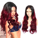 4x4 Inch Lace Front Wig Body Wave 1 Piece, 100% Unprocessed Human Hair Lace Closure Wigs with Baby Hair, Natural Color Bodywave Wavy Curl Wigs 150% Density (22", 1B, 150%) ALISFEEL