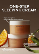 AROMATICA Glow Vita Goodnight Cream Orange & Neroli 3.1fl oz/90g - Night Cream Moisturizer For Face & Neck | Anti Aging Wrinkle Cream with Vitamin C, 5% Niacinamide Infinity Warehouse