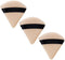 3-Pack Powder Puffs For Face Makeup, Made of Cotton Velour in Triangle Wedge Shape Designed for Contouring, Under Eyes and Corners JUVITUS