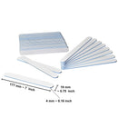 AMT 50 PCS Jumbo White Nail Files 100/100, White Nail File, Nail Files for Acrylic Nails, Emery Boards for Nails, 100/100 Grit Nail File (50 PCS Nail Files) (Grit 100/100 (Round, Blue)) AMT SUPPLY LLC