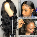 Wingirl Hair Lace Front Human Hair Wigs for Women Pre Plucked Hairline 150% Denisty 9A Brazilian Body Wave Lace Front Wigs with Baby Hair Natural Color (18", Natural Color) Wingirl Store