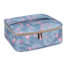 Travel Makeup Bag Large Cosmetic Bag Makeup Case Organizer for Women and Girls (Flamingo) Narwey