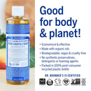 Dr. Bronner’s - Pure-Castile Liquid Soap (Peppermint, 16 ounce) - Made with Organic Oils, 18-in-1 Uses: Face, Body, Hair, Laundry, Pets and Dishes, Concentrated, Vegan, Non-GMO Dr. Bronner's