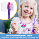Kids Toothbrush Suction Cup with Covers, Toddler Toothbrush Soft Bristles, Child Toothbrush Suction Cups For Easy Access, Toddler Toothbrushes Handles Perfect For Tiny Hands of Boys and Girls (6 Pack) Lingito