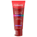 Colgate Optic Renewal Teeth Whitening Toothpaste with Fluoride Hydrogen Peroxide Enamel Strength, White, Wintergreen, 3 Ounce (Pack of 2) Colgate