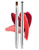 Rownyeon Travel Retractable Lip Brush Applicators Flat for Lipstick Gloss Creams Portable with Cap, Professional Makeup Brush for Women Girls As Christmas Gift and Halloween Makeup Tools Camdeez