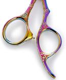 Professional Hair Cutting Shears,Hair Scissors Barber Hairdressing Shears Edge Razor Sharp Blades Haircut Scissors for Men Women Kids Japan 440c Stainless Steel 6 Inch (B) JAVENPROLIU