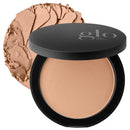 Glo Skin Beauty Pressed Base Powder Foundation Makeup (Natural Medium) - Flawless Coverage for a Radiant Natural, Second-Skin Finish Infinity Warehouse