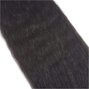 Odir Brazilian Kinky Straight Human Hair 4 Bundles 24 26 28 30 inch Yaki Straight Hair Weave Bundles Unprocessed Brazilian Virgin Human Hair Bundles Natural Color Odir