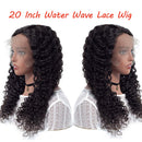 13x4 Water Wave Frontal Wigs Human Hair BLY Glueless Wet and Wavy Lace Front Wigs for Black Women 150% Density Pre Plucked Natural Black Color 22 Inch BLY Store