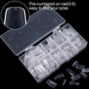 EAONE 500Pcs Clear Acrylic Nail Tips French Nail Tip False Nails Artificial Fake Nail Tips with Nail Clipper, Nail Files for Women Girls Salon Nail DIY Nail Art EAONE