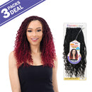 FreeTress Crochet Braids Boho Hippie Braid 12" (3-PACK, CARAMELT) MilkyWay