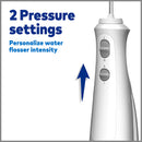 Waterpik Cordless Pearl Rechargeable Portable Water Flosser for Teeth, Gums, Braces Care and Travel with 4 Flossing Tips, ADA Accepted, WF-13 White Waterpik