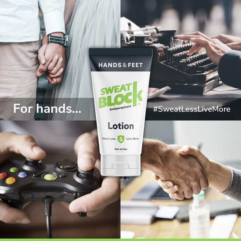 SweatBlock Antiperspirant Bundle Deal, Wipes (1 box) and Lotion (1 tube), Reduce Excessive Underarm Sweating, Hand Sweating, and Smelly Feet.… SweatBlock